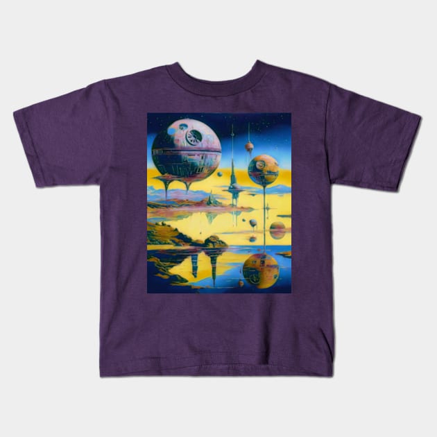 Purple Haze Kids T-Shirt by Rogue Clone